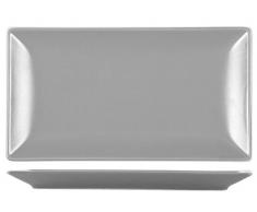 H+H Boston Rechteckige Auflaufform 25 x 15 cm, grau, Steingut