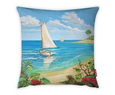 Bonamaison Dekorativ Kissenhülle, Kissenbezug, Zierkissenbezug, Wohnkultur, Für Sofa, Kaffeestube, Größe: 45X45 cm - Entworfen und hergestellt in der Türkei