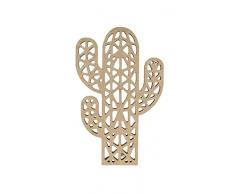Artemio Silhouette MDF Kaktus 9, Holz, 9,7 x 15 cm