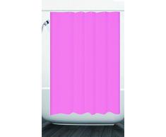 Duschvorhang Anti Schimmel Effekt Badewannenvorhang Wasserdicht inkl.12 Ringe (rosa)