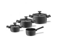 Berndes Alu Specials Kochtopfset, 4-teilig, 16-24 cm, 013201, Weiß, Keramik, Aluminium