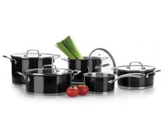 LACOR 44005 Topfset, 5-teilig, schwarz