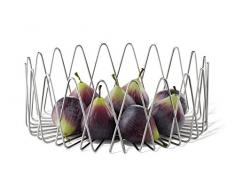 ZACK Bivio Obstkorb, Silber, 30 x 11,8 cm/groß
