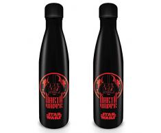 Star Wars Trinkflasche Darth Vader schwarz, Bedruckt, aus Edelstahl, Fassungsvermögen ca. 500 ml.