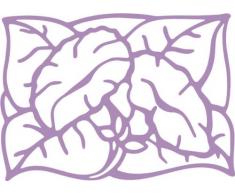 INDIGOS/Wandaufkleber-e185 hübsche Trompetenblume 96x68 cm- Flieder, Vinyl, 96 x 68 x 1 cm