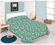 Sabanalia Fidji Tagesdecke Fina, dekorativ, Blau, 90-180 x 280 cm