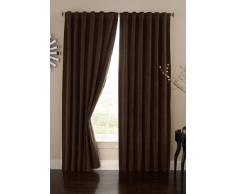 Eclipse Absolute Zero Verdunkelungsvorhang Samt Heimkino Vorhangschal 213 cm, Schokolade, Textil, Schokoladenbraun, 63-Inch