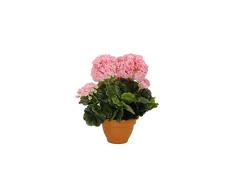 MICA Decorations Kunstpflanze, Polyester, Rosa, h38xd30cm