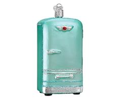 Old World 32290 Glasornament, Retro-Kühlschrank, geblasen