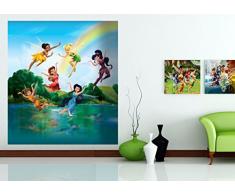 AG Design FTDxl 1930 Disney Fairies Feen, Papier Fototapete Kinderzimmer- 180x202 cm - 2 teile, Papier, multicolor, 0,1 x 180 x 202 cm