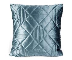 Eurofirany Kissenhülle Kissenbezug Couchkissen Sofakissen Bettkissen Zimmerdekoration Elegant Edel Exklusiv, Blau, 45x45cm, 2