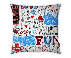 Bonamaison Dekorativ Kissenhülle, Kissenbezug, Zierkissenbezug, Wohnkultur, Für Sofa, Kaffeestube, Größe: 45X45 cm - Entworfen und hergestellt in der Türkei