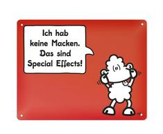 Sheepworld 44969 Blechschild Sepcial Effects, 17 cm x 22 cm, Geschenkartikel