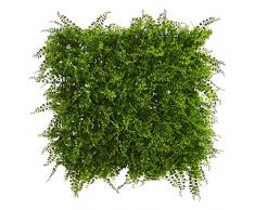Nearly Natural Fast Natürliche Lush Mediterrane Künstlicher Farn Wandpaneel, 50,8 x 50,8 cm