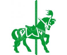 INDIGOS 4051095060055 Wandtattoo w627 Pferd Wandaufkleber in 3 Größen, 120 x 66 cm, grün