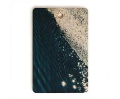 Society6 Ingrid Beddos Ocean Calm Schneidebrett, 40,6 x 26,7 x 1,3 cm, 1,3 kg, mehrfarbig 16 x 10.5 mehrfarbig