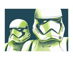 Komar Wandbild Star Wars Faces Stormtrooper | Kinderzimmer, Jugendzimmer, Dekoration, Kunstdruck | ohne Rahmen | WB172-70x50 | Größe: 70 x 50 cm (Breite x Höhe)