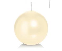 Wiedemann Kugelkerzen, Wachs, Bisquit, 10 x 10 cm, 6-Einheiten