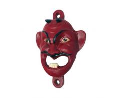 Design Toscano Roter Teufel, Flaschenöffner aus Eisenguss