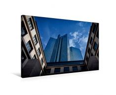 Premium Textil-Leinwand 75 x 50 cm Quer-Format Twin Towers Deutsche Bank | Wandbild, HD-Bild auf Keilrahmen, Fertigbild auf hochwertigem Vlies, Leinwanddruck von Markus Pavlowsky Photography