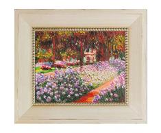 La Pastiche Ölgemälde Artists Garden at Giverny Constantine, Bilderrahmen 14.5 x 12.5 Mehrfarbig