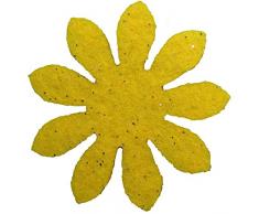 Petras Bastel News Streudeko, Fliz, gelb, 18 x 12 x 5 cm