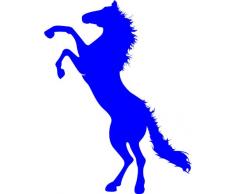 INDIGOS 4051095091226 Wandtattoo w672 Pferd 96 x 53 cm Wandaufkleber in 3 Größen, blau