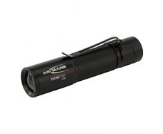 ANSMANN FUTURE T50F Professionelle LED Taschenlampe in schwarz - Helle & kleine Outdoor Lampe mit stufenloser Fokussierung & Clip - ideal für Camping Outdoor Licht Arbeitsleuchte Handlampe - 60 Lumen