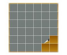 FoLIESEN Fliesenaufkleber fÃ¼r Bad und KÃ¼che - 10x10 cm - grau glÃ¤nzend - 600 Fliesensticker fÃ¼r Wandfliesen