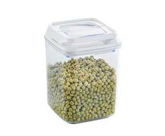 WENKO Aufbewahrungsdose Turin 0,9 l - Vorratsdosen, Frischhalteboxen, luftdicht Fassungsvermögen: 0.9 l, Polystyrol, 10 x 14.5 x 10 cm