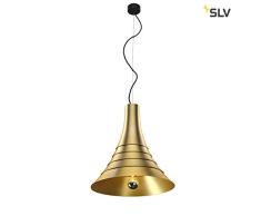SLV BATO 45 PD, Indoor Pendelleuchte, messing, E27, max. 60W Leuchte Aluminium 0 W, gold