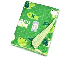 Just to you Baby Babydecke für Neugeborene, weich, warm, für Kinderwagen, Babybett, Green River