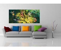 AG Design FTDh 0641 Fairies Disney Feen Wald, Papier Fototapete Kinderzimmer - 202x90 cm - 1 Teil, Papier, multicolor, 0,1 x 202 x 90 cm