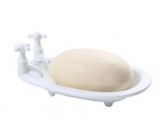 Creative Co-op Weiß Steingut Badewanne geformte Seifenschale