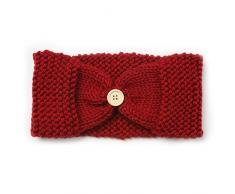 Simonetta SH4008 Stirnband mit Knopfleiste - Rot - Einheitsgröße