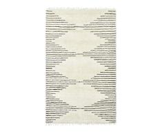 Solo Rugs Bernie Teppich, handgeknüpft, für den Innenbereich Marokkanisch 8x10 elfenbeinfarben