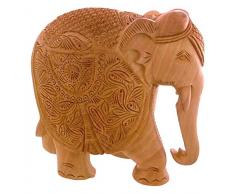 NOVICA 263.880,6 cm Elefant Majestät Holz Skulptur