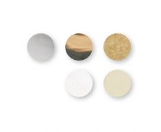 Rayher 87099000 Konfetti, Ø 2cm, 30g, silber/gold/creme/weiß, Seidenpapier, Dekoration für Geburtstag und Hochzeit, Füllung für Bubble Ballons