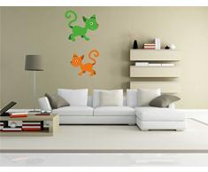 Indigos KAR-Wall-clm040-58 Wandtattoo fürs Kinderzimmer clm040 - Lustige kleine Monster - Niedlichen Hund - Wandaufkleber 58 x 112 cm