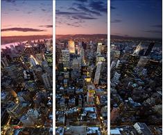 Pro-Art gla605c-dt Wandbild Glas-Art New York, 3x 30 x 80 cm