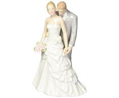 COSMOS 96667 feines Porzellan Braut und Bräutigam Figur, 5–3/4-Zoll