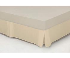 Cassa Luyton Matratzenauflage Matratzenschoner, Kingsize-Bett für Doppelbett, Baumwolle/Polyester, One Size, 180 x 200 cm
