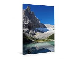 Premium Textil-Leinwand 80 x 120 cm Hoch-Format Die Traumhaften Seen der Alpen | Wandbild, HD-Bild auf Keilrahmen, Fertigbild auf hochwertigem Vlies, Leinwanddruck von Fotografie Schwarzfischer Miriam