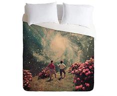 Society6 Bettdecke und 2 Kissenbezüge, Motiv: Frank Moth There Will Be Light In The End King Size King Mehrfarbig