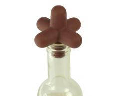 Cookut SPAMA Spark Korkenzieher für Wein- / Champagner- / Bier- / Cidreflaschen, aus lebensmittelverträglichem Silikon, Braun