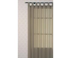 Athen Home Textile Neues Wohnzimmer-Stard Raffrollo mit Schlaufen, 100% Polyester, 140 x 265 cm, Rot orange