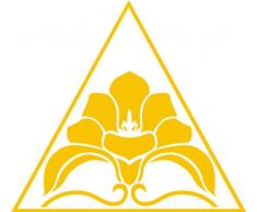 INDIGOS 4051095031574 Wandtattoo w292 Blume, Dreieck 120 x 104 cm, gold