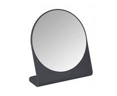 WENKO Kosmetikspiegel Marcon - Standspiegel, 17.5 x 19 x 7 cm, anthrazit