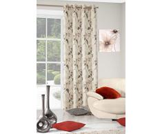 Eurofirany, Ösenschal Iza, Stahl, 140x250 Vorhang, 100% Polyester, 0.02 x 140 x 250 cm