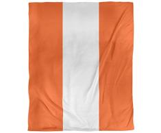 ArtVerse NFS Miami Football Stripes Bettbezug, Mikrofaser, 68 x 88 cm, Orange/Weiß